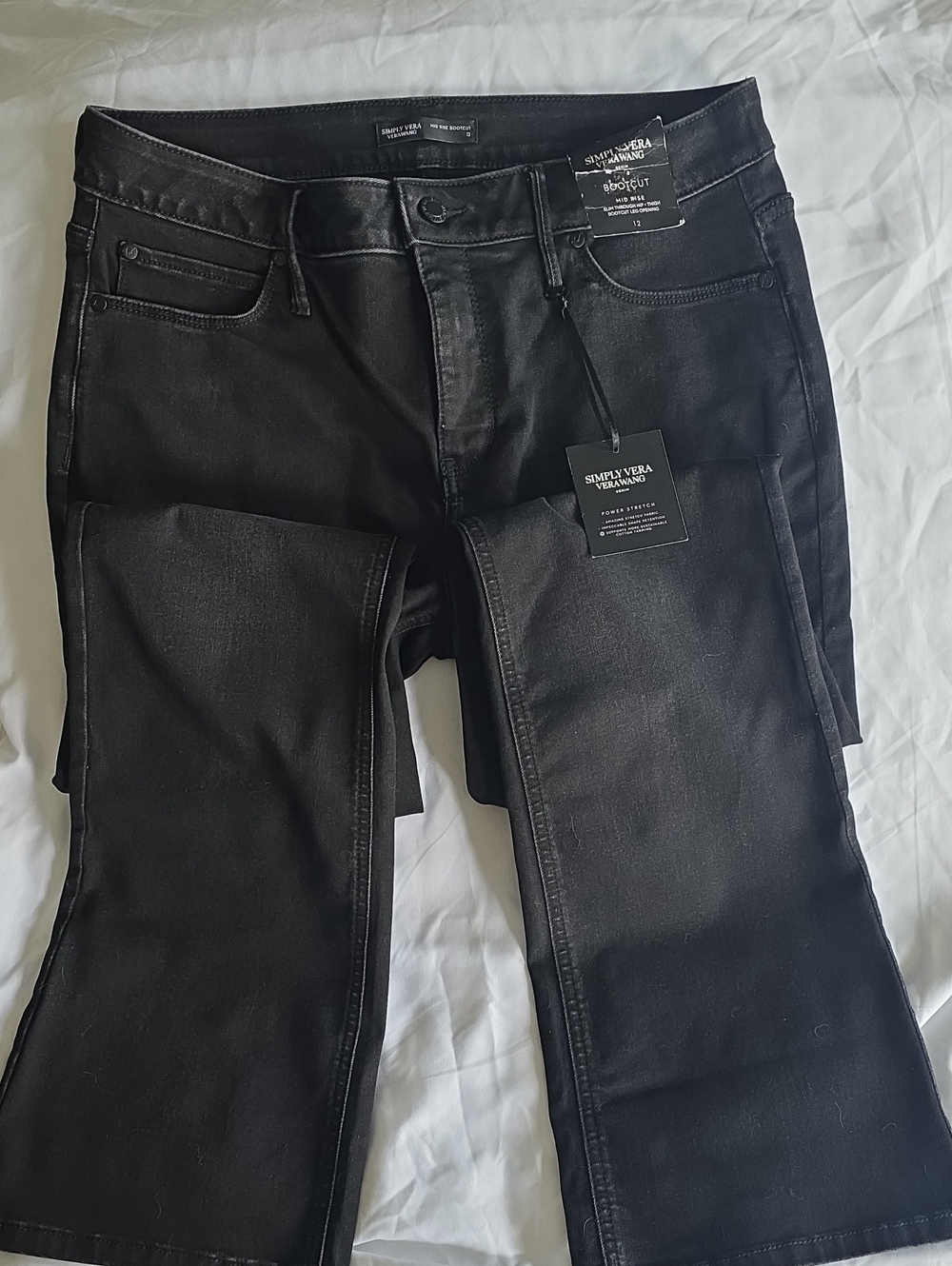 Simply Vera Vera Wang Women’s Black Bootcut Jeans